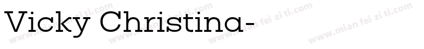 Vicky Christina字体转换